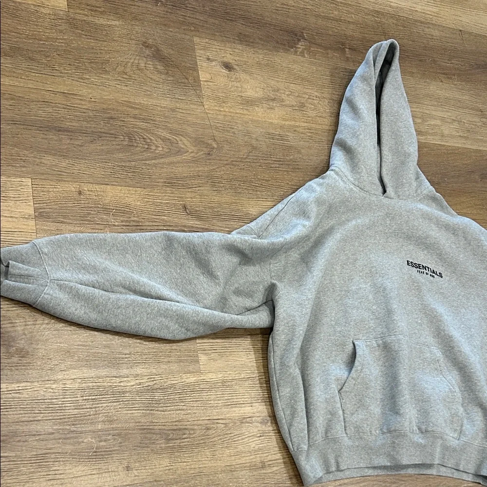 Fear of God Essentials Gray Hoodie - Picture 5 of 13